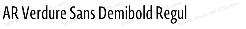 AR Verdure Sans Demibold Regular字体转换